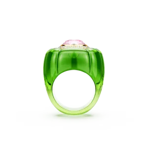 Swarovski Dulcis cocktail Ring Cushion cut Pavé Multicolored Size 55