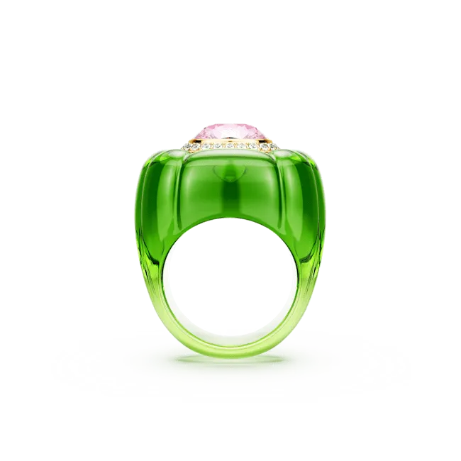 Swarovski Dulcis cocktail Ring Cushion cut Pavé Multicolored Size 55