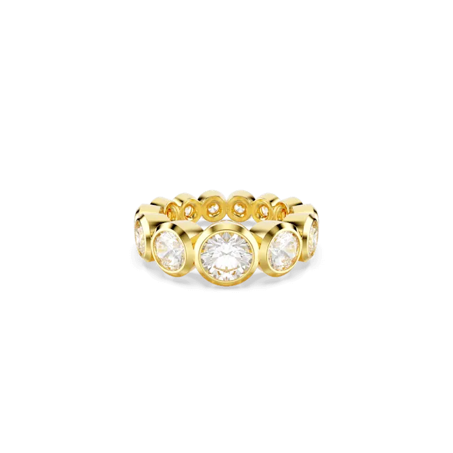 Swarovski Imber Ring Mixed round cuts White Gold-tone plated