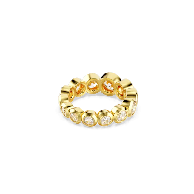 Swarovski Imber Ring Mixed round cuts White Gold-tone plated