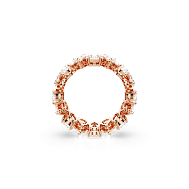 Swarovski Matrix Vittore Ring Pear cut White Rose gold-tone finish