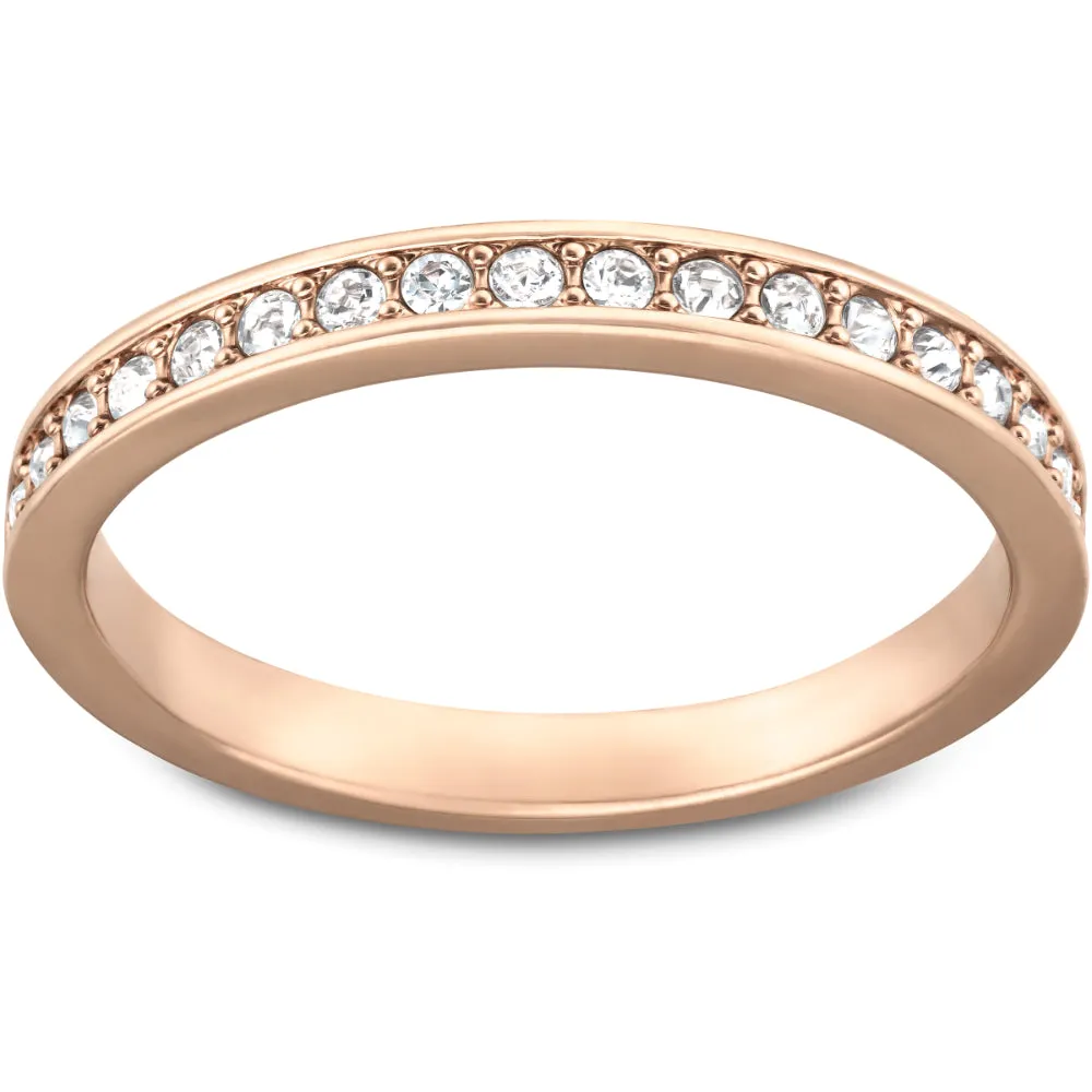 Swarovski Rare Ring White, Rose Gold-Tone Plated