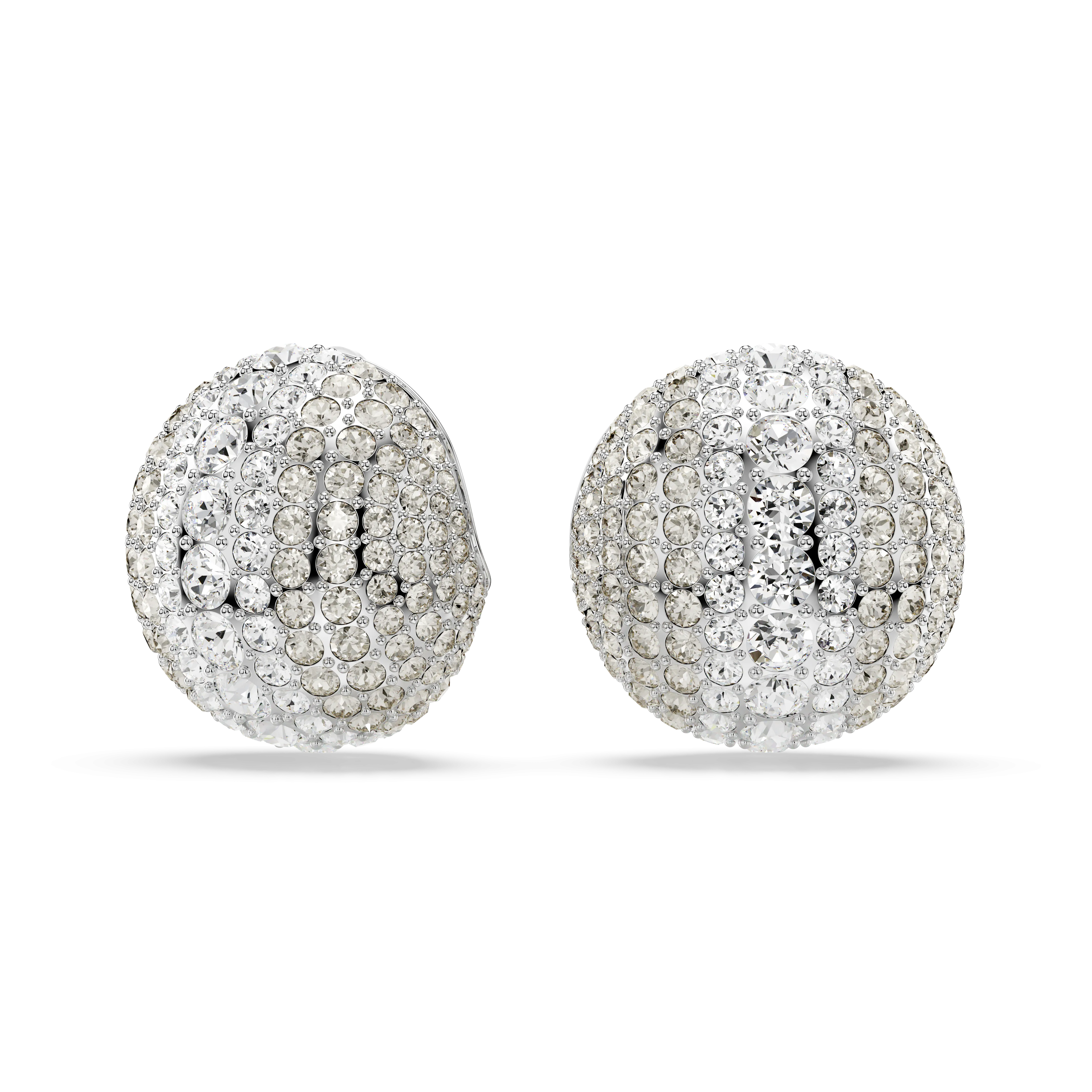 Swarovski Sublima Clip Earrings White Rhodium Plated
