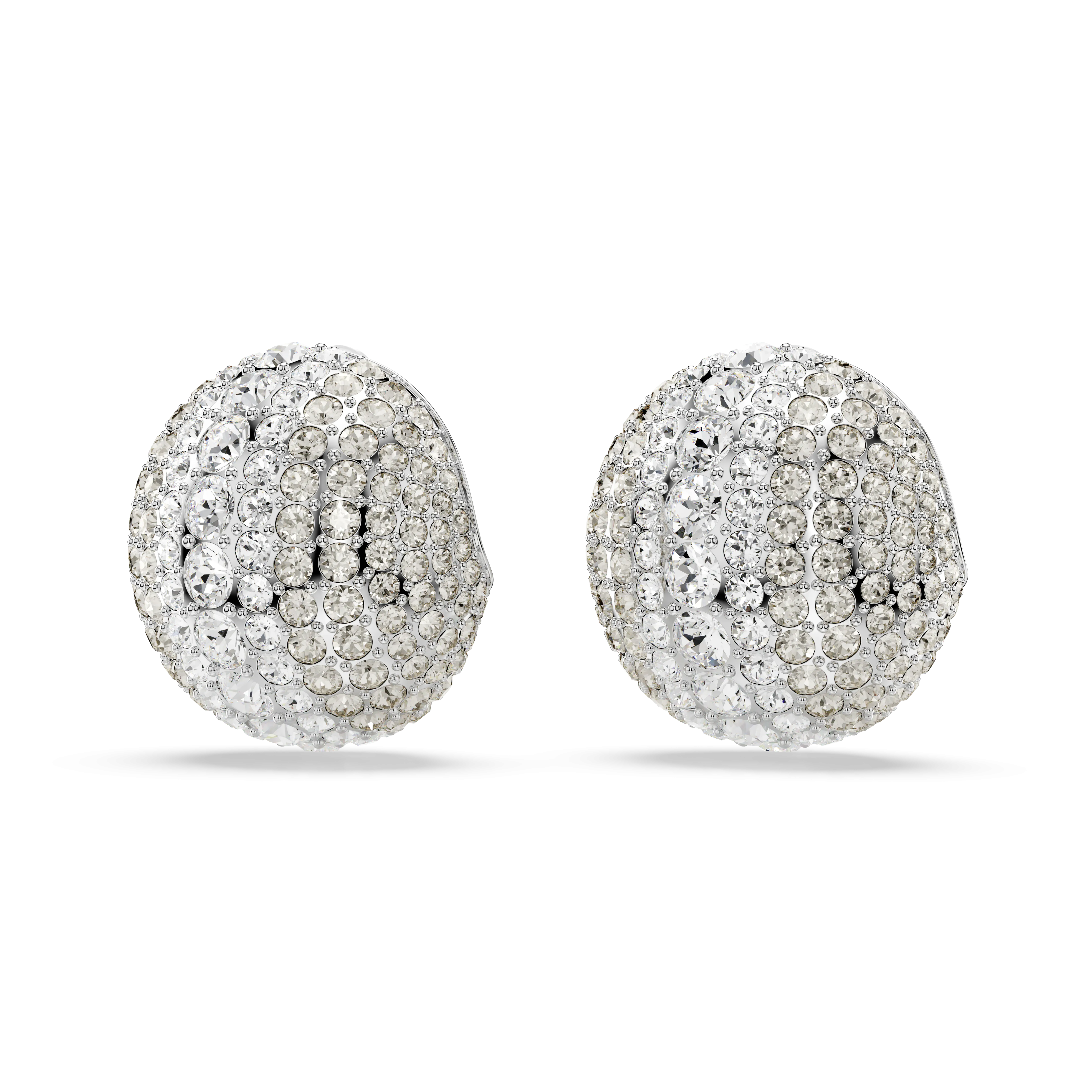 Swarovski Sublima Clip Earrings White Rhodium Plated