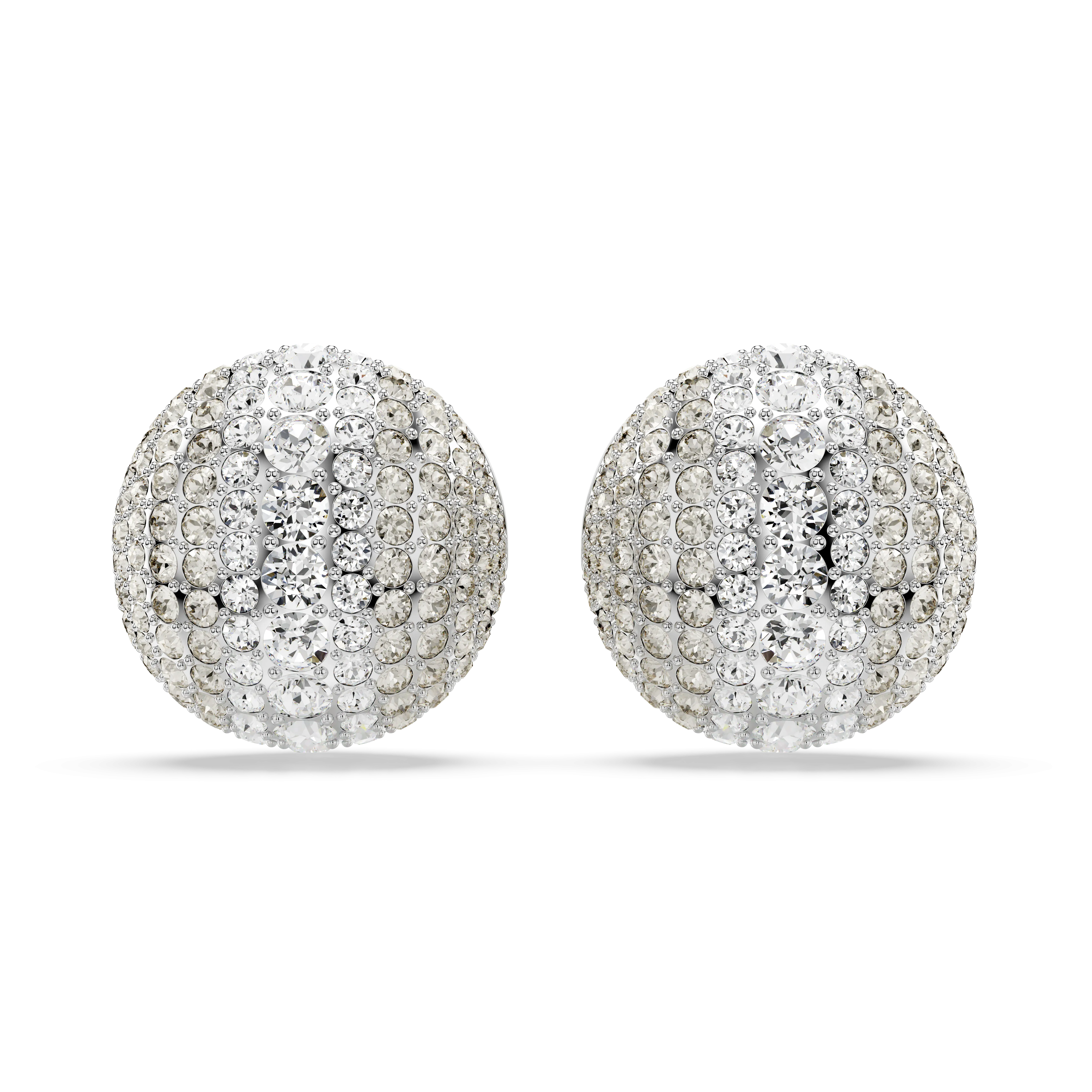 Swarovski Sublima Clip Earrings White Rhodium Plated