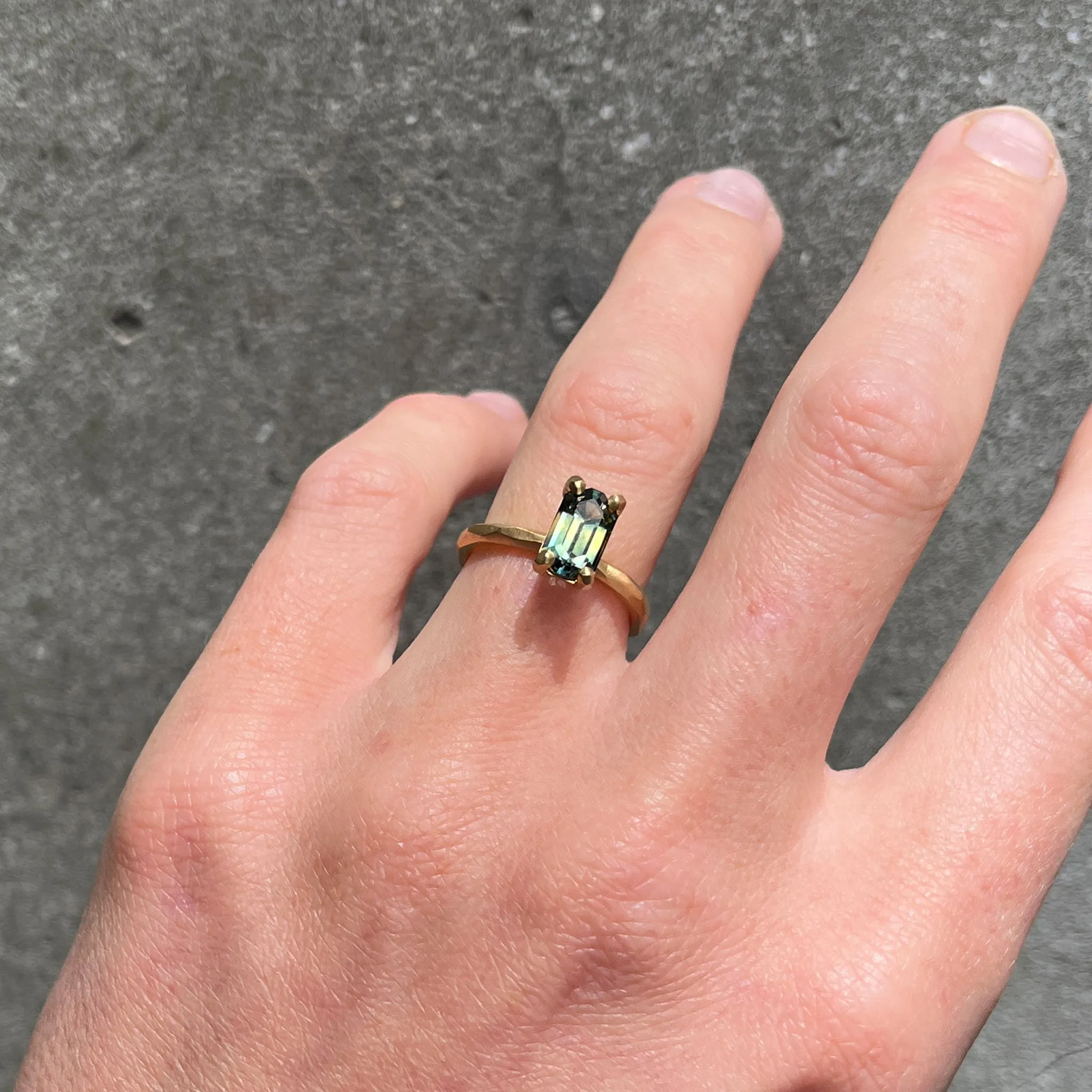 Teal Ring Pieces of Eight