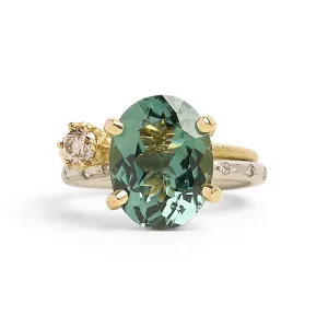 Teal Tourmaline Stack Ring Pieces of Eight