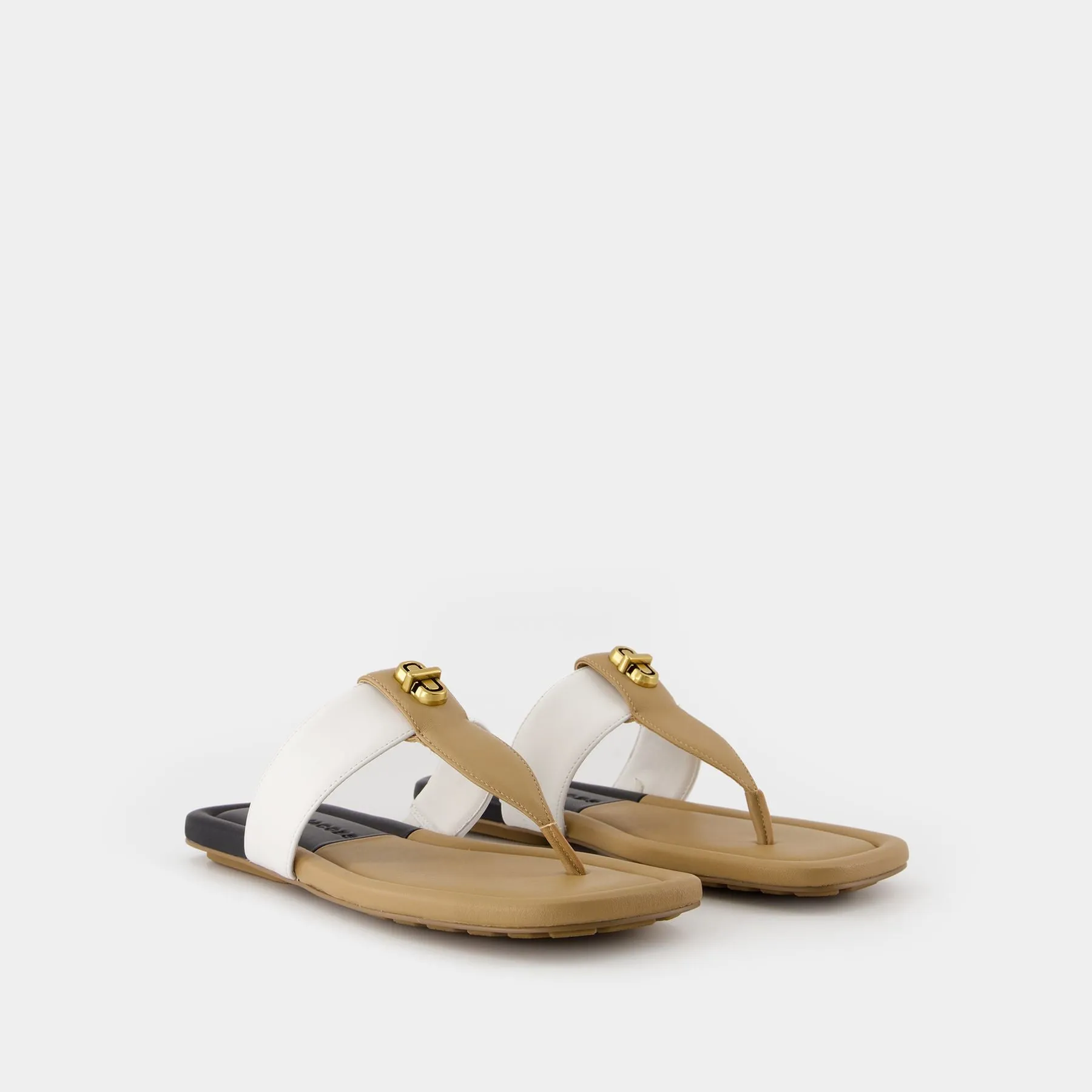 The Dual T Sandals - Marc Jacobs - Leather - Brown