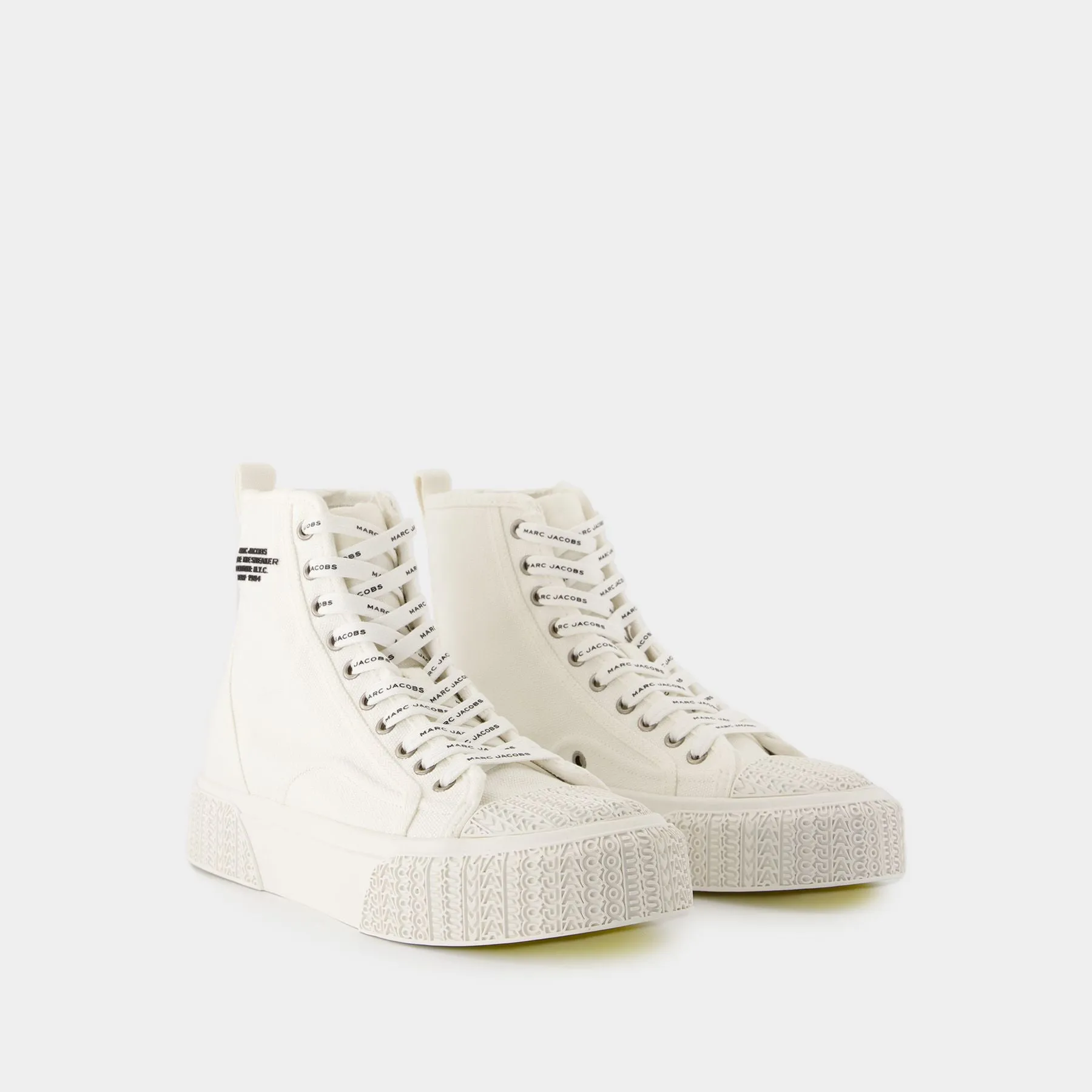 The High Top Sneakers - Marc Jacobs - Cotton - White