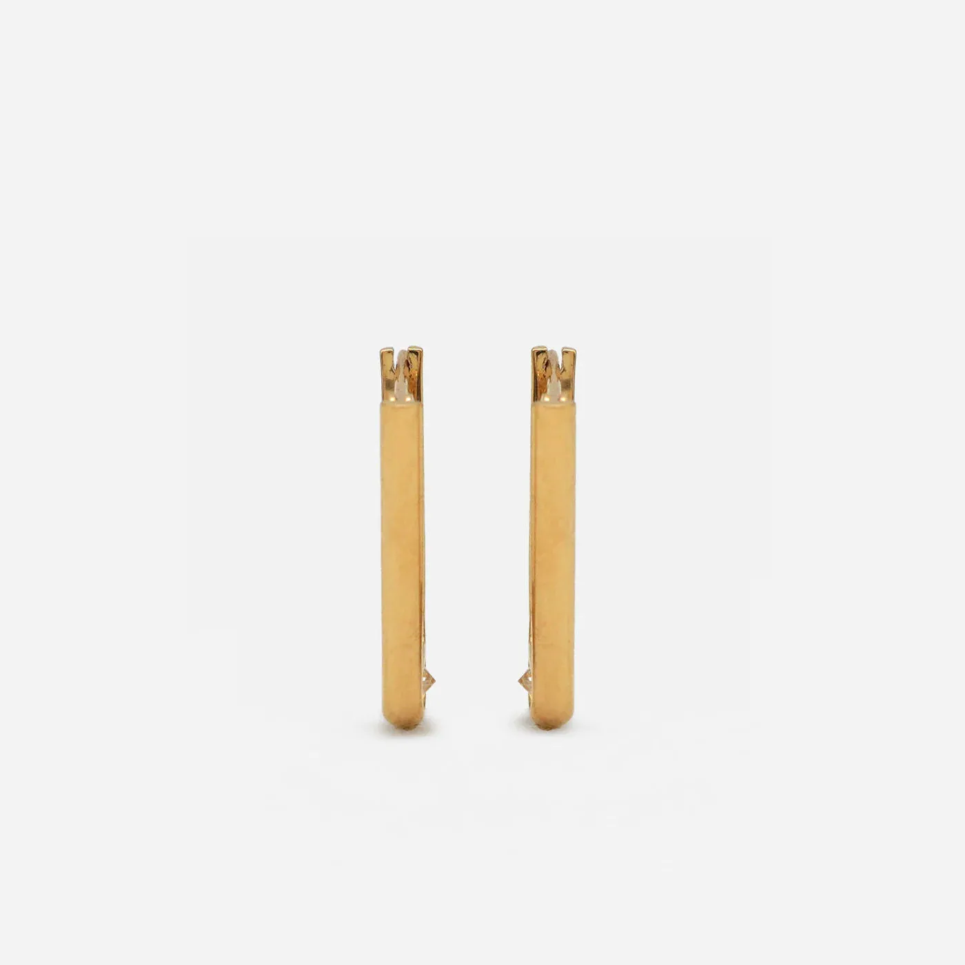 Tip L 18K & 10K Gold Earring w. Diamonds