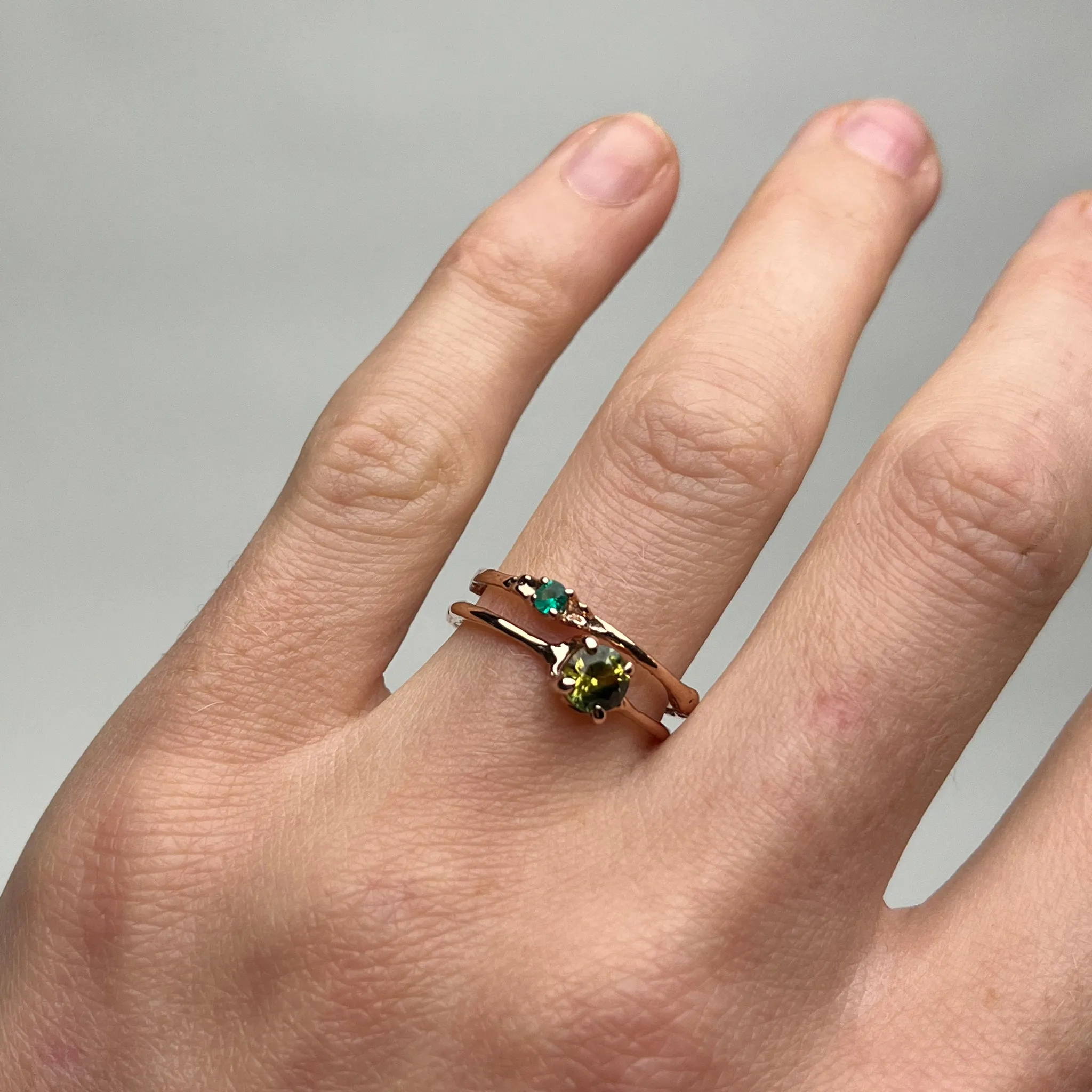 Towers Double Band Ring Pieces of Eight