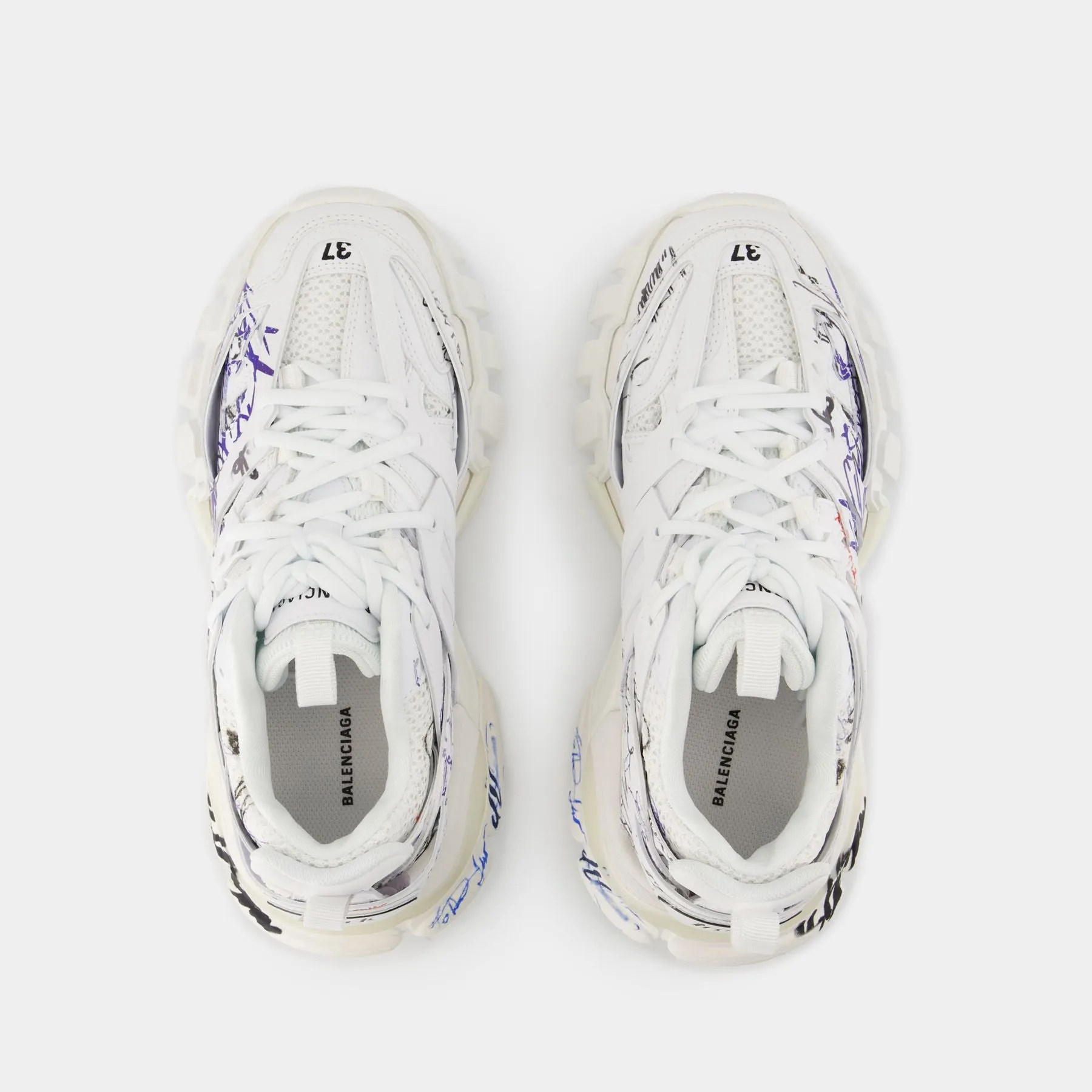 Track Sneakers - Balenciaga - Nylon - White