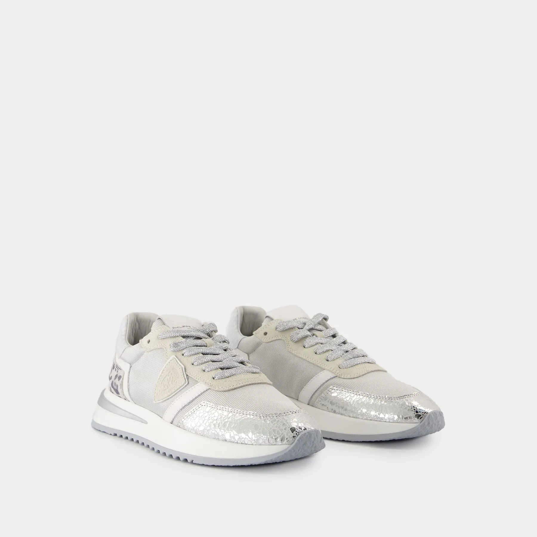Tropez 2.1 Low Sneakers - Philippe Model - Canvas - Silver