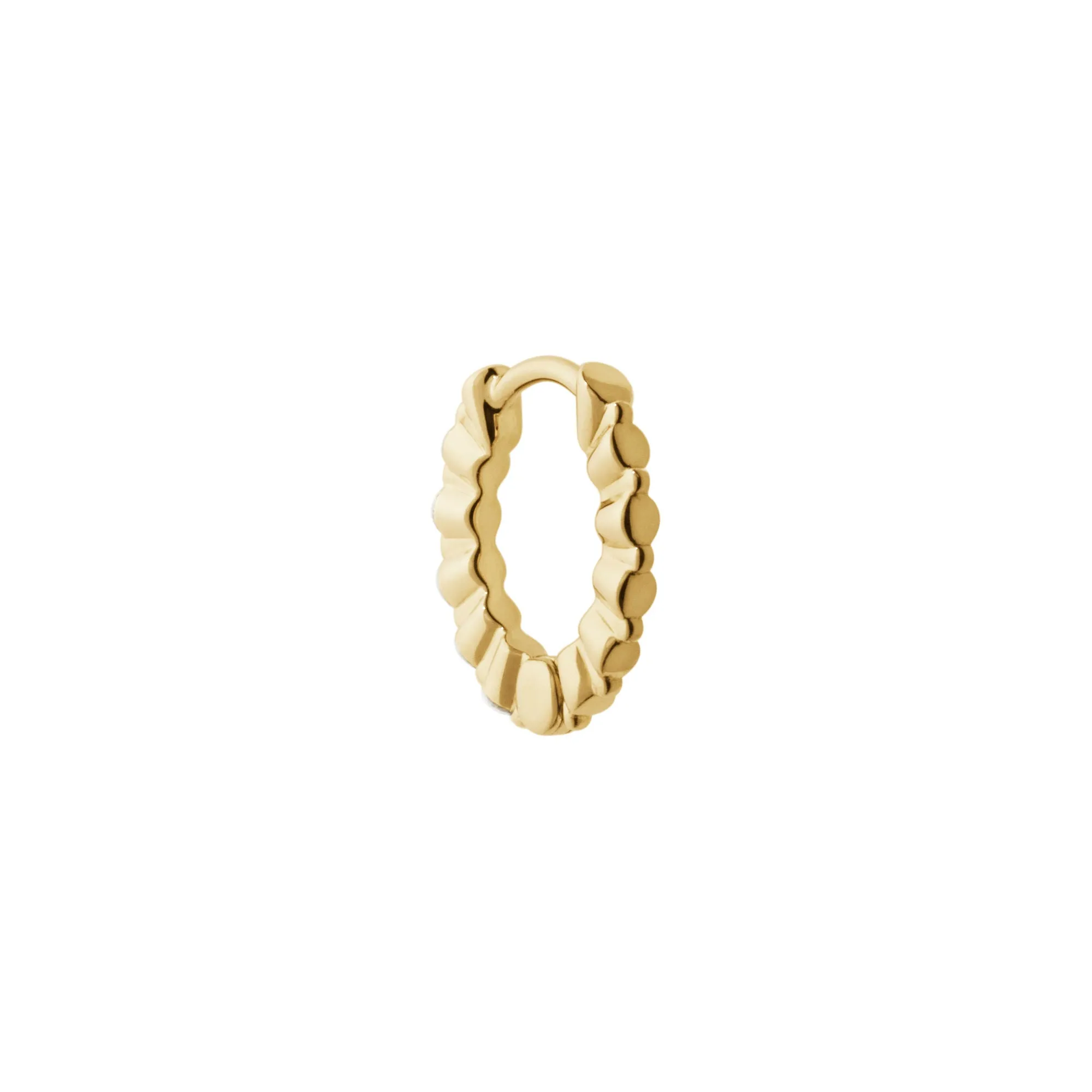 True Romance 8 14K Gold Huggie w. Lab-Grown Diamonds