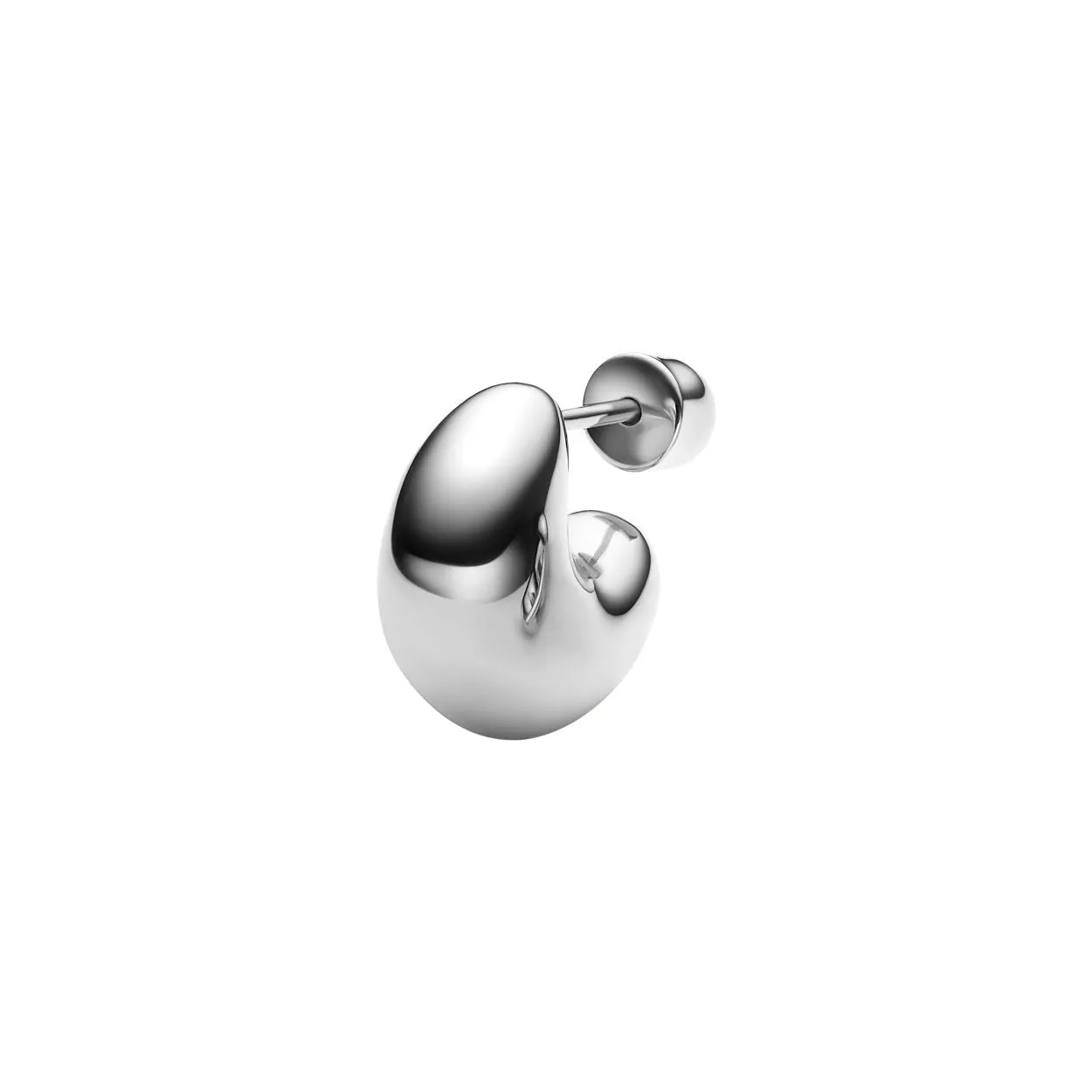 Tryvann Pillow Silver Earrings