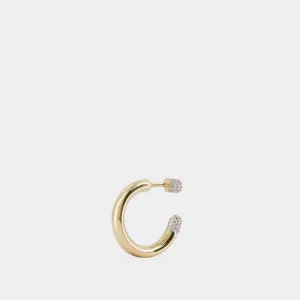 Tube Small Earrings - Rainbow K - Yellow - 14K Gold