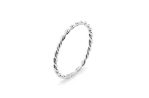 Twist 14K Whitegold Ring