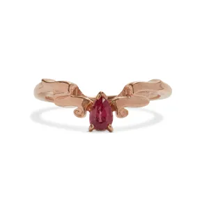 Veiled Ruby Ring Pieces of Eight