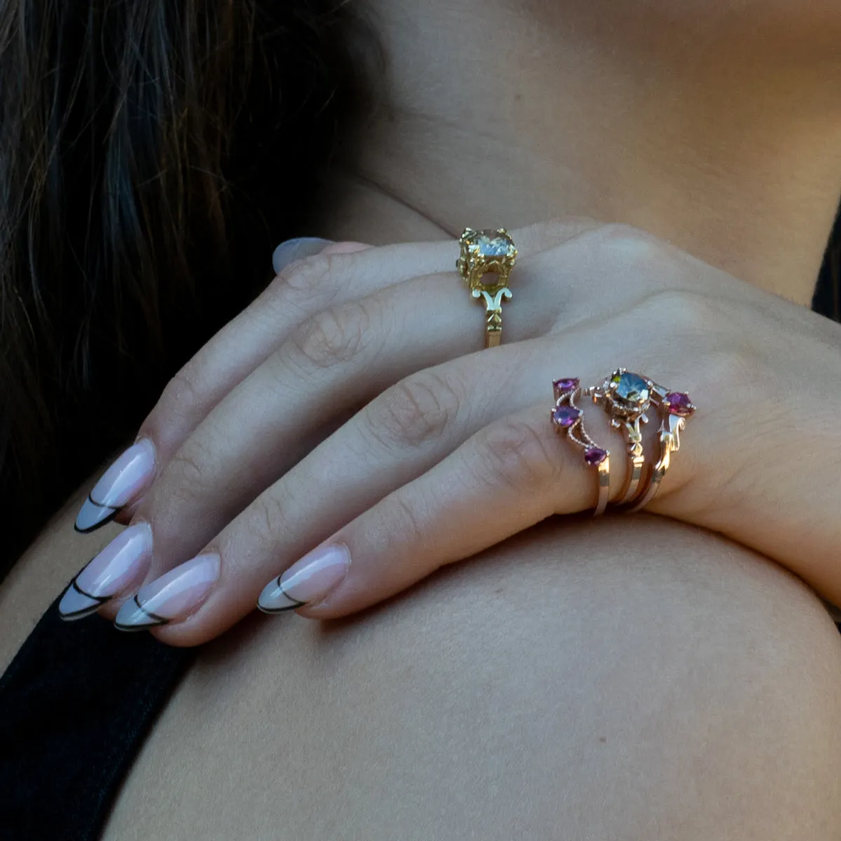Veiled Ruby Ring Pieces of Eight
