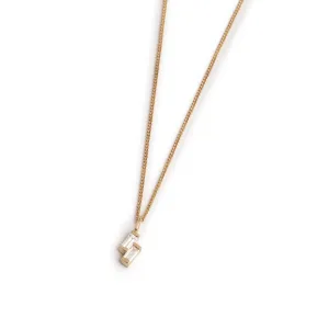 Vertical Double Diamond Necklace Pieces of Eight
