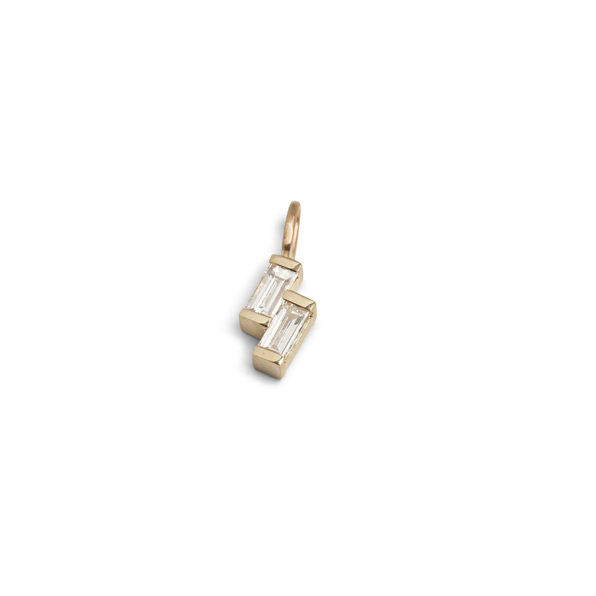 Vertical Double Diamond Necklace Pieces of Eight
