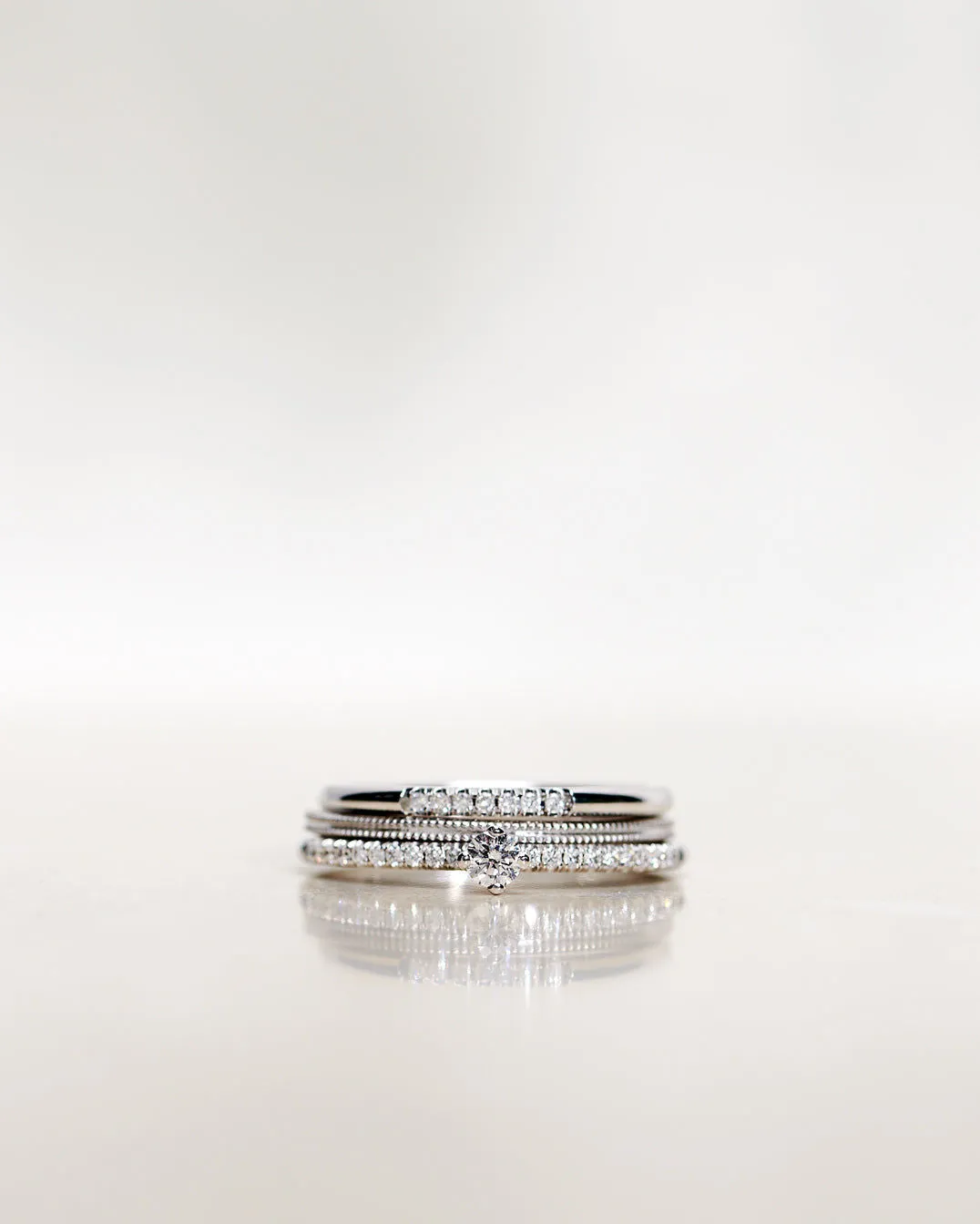 Vintage Style 18K Gold, Whitegold or Rosegold Ring