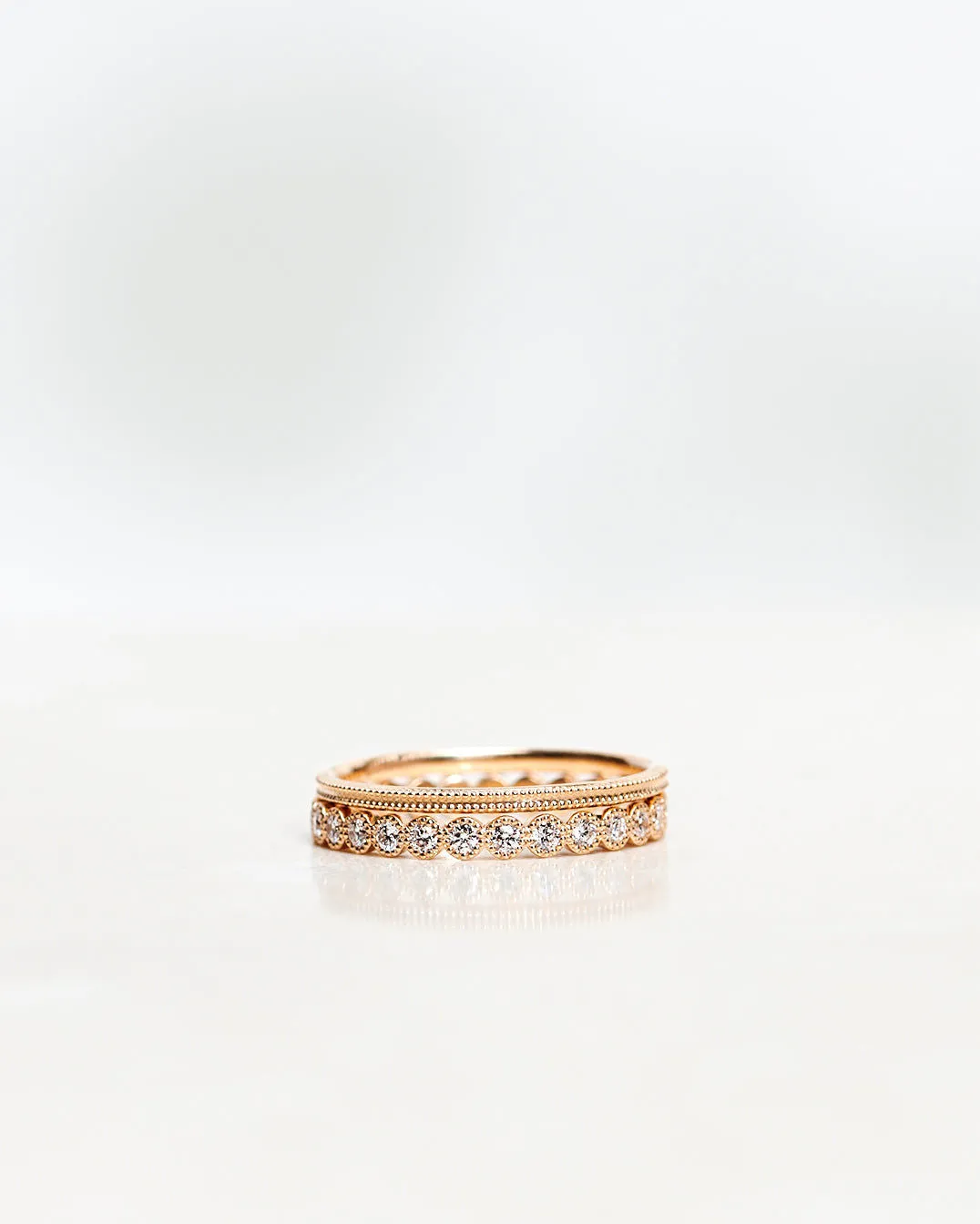 Vintage Style 18K Gold, Whitegold or Rosegold Ring
