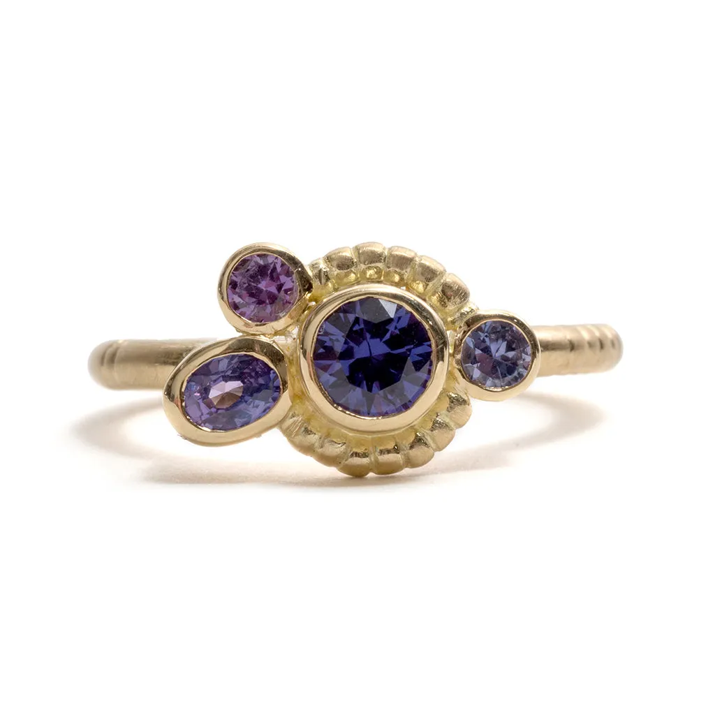 Violet Field Horizon Ring Pieces of Eight