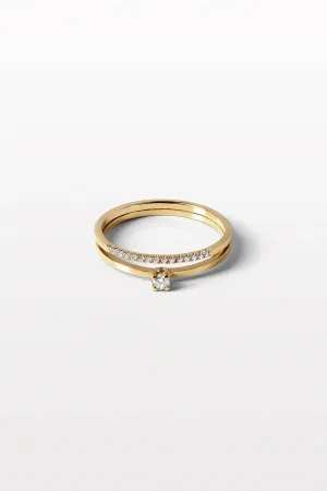 Wedding 04 18K Gold Ring w. Diamond