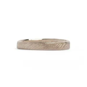 White Gold Etched 3 Wedding Ring Pieces of Eight