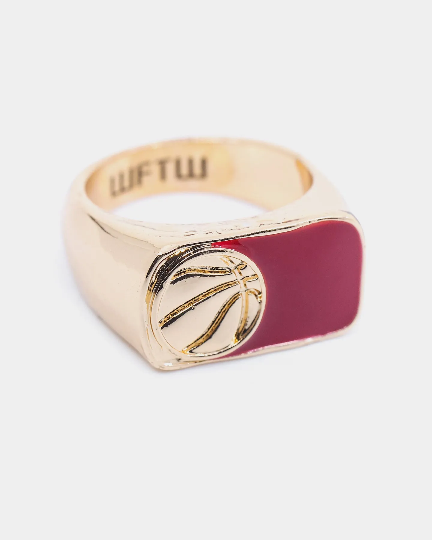 Wild For The Weekend Baller Basketball Ring (Medium) Gold