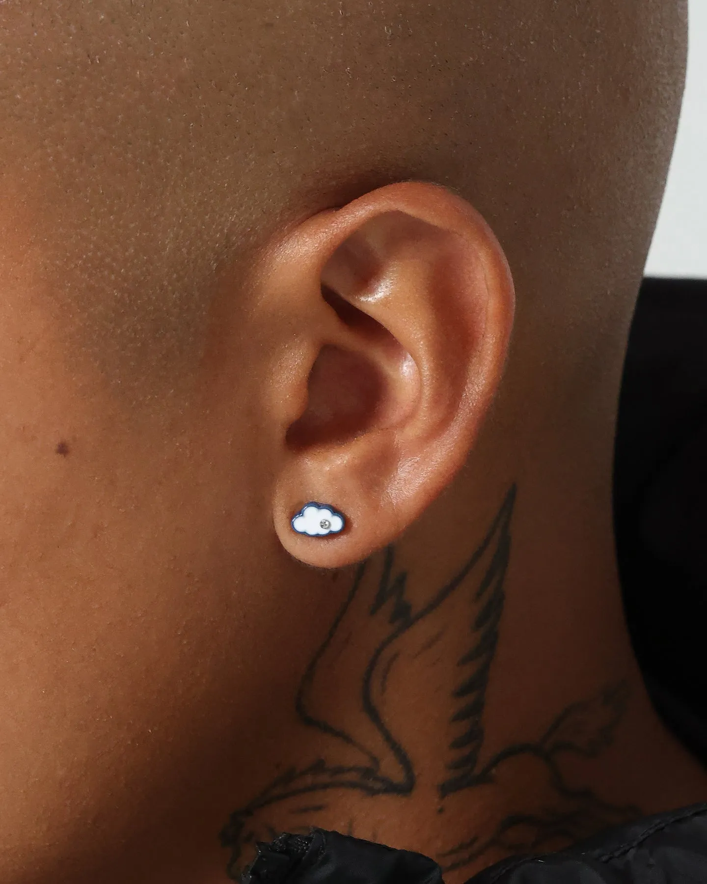 Wild For The Weekend Cloud Enamel Studs Blue