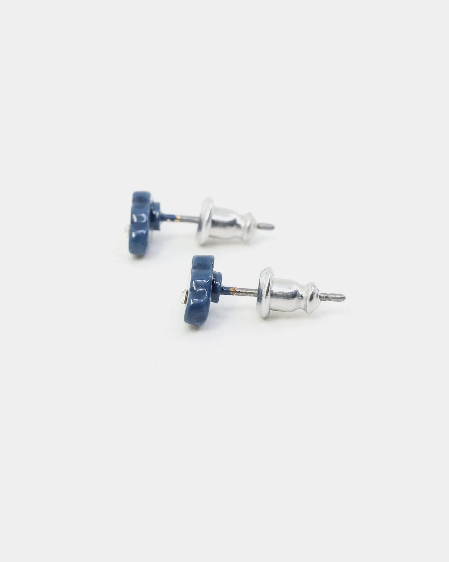 Wild For The Weekend Cloud Enamel Studs Blue