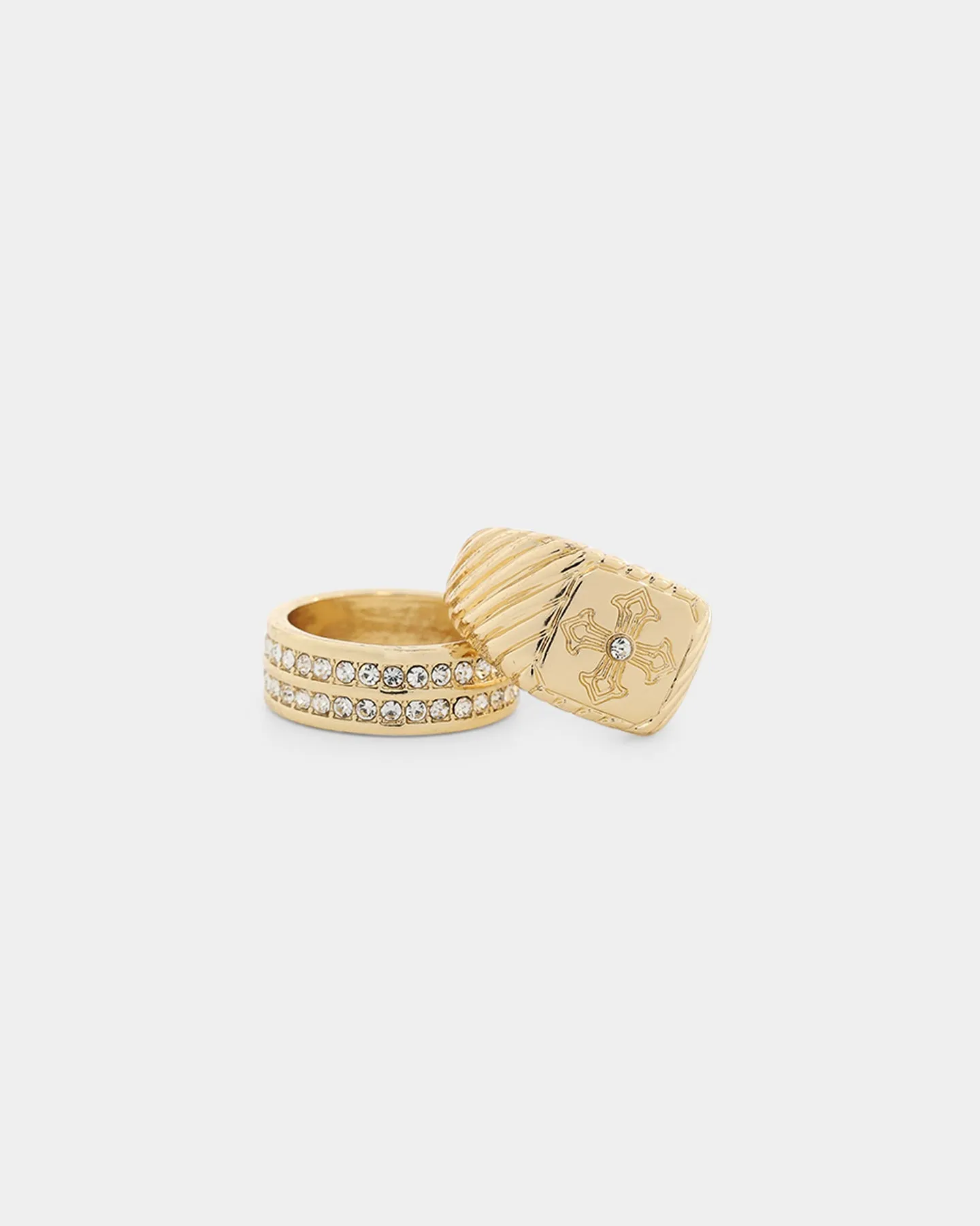 Wild for the Weekend Scripted Crystal Ring Pack Gold