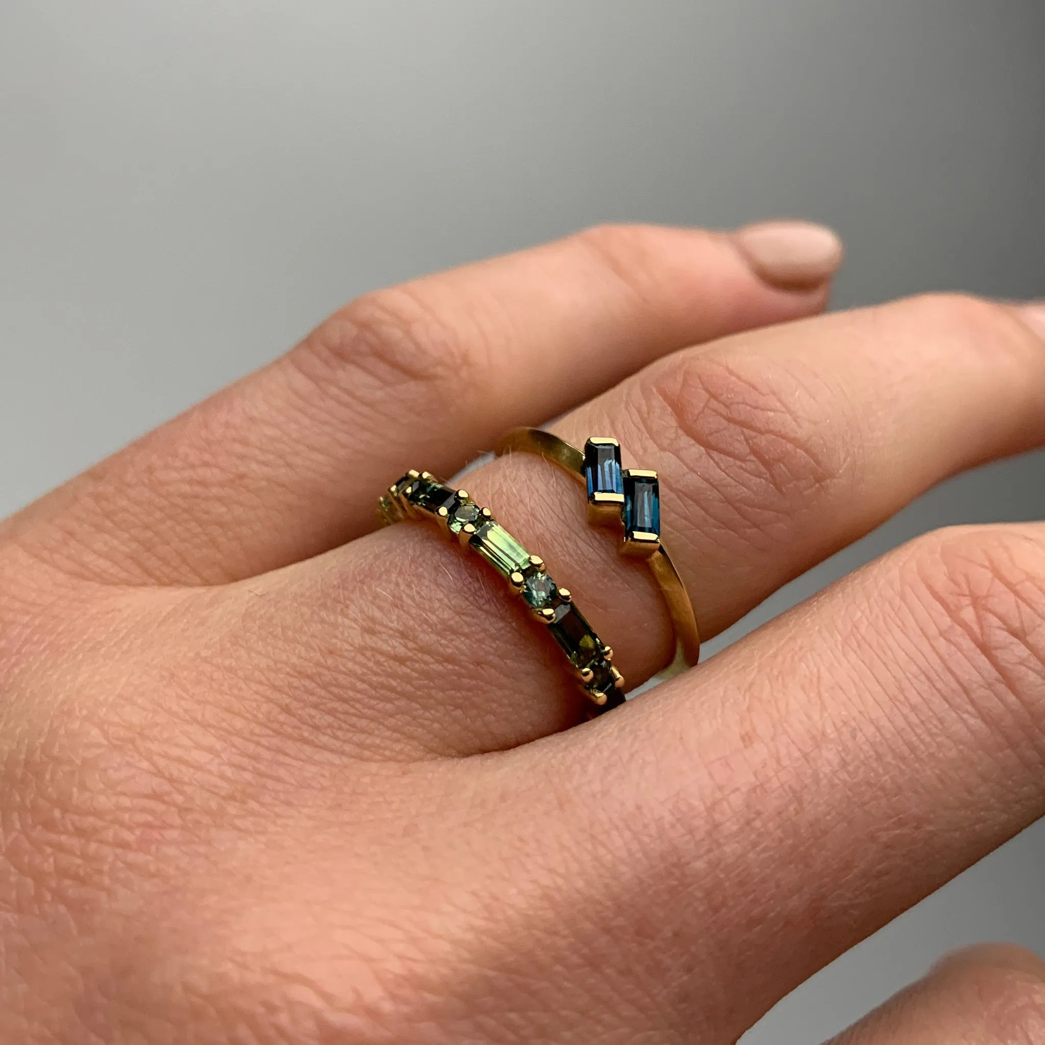 XO Parti Sapphire Ring Pieces of Eight