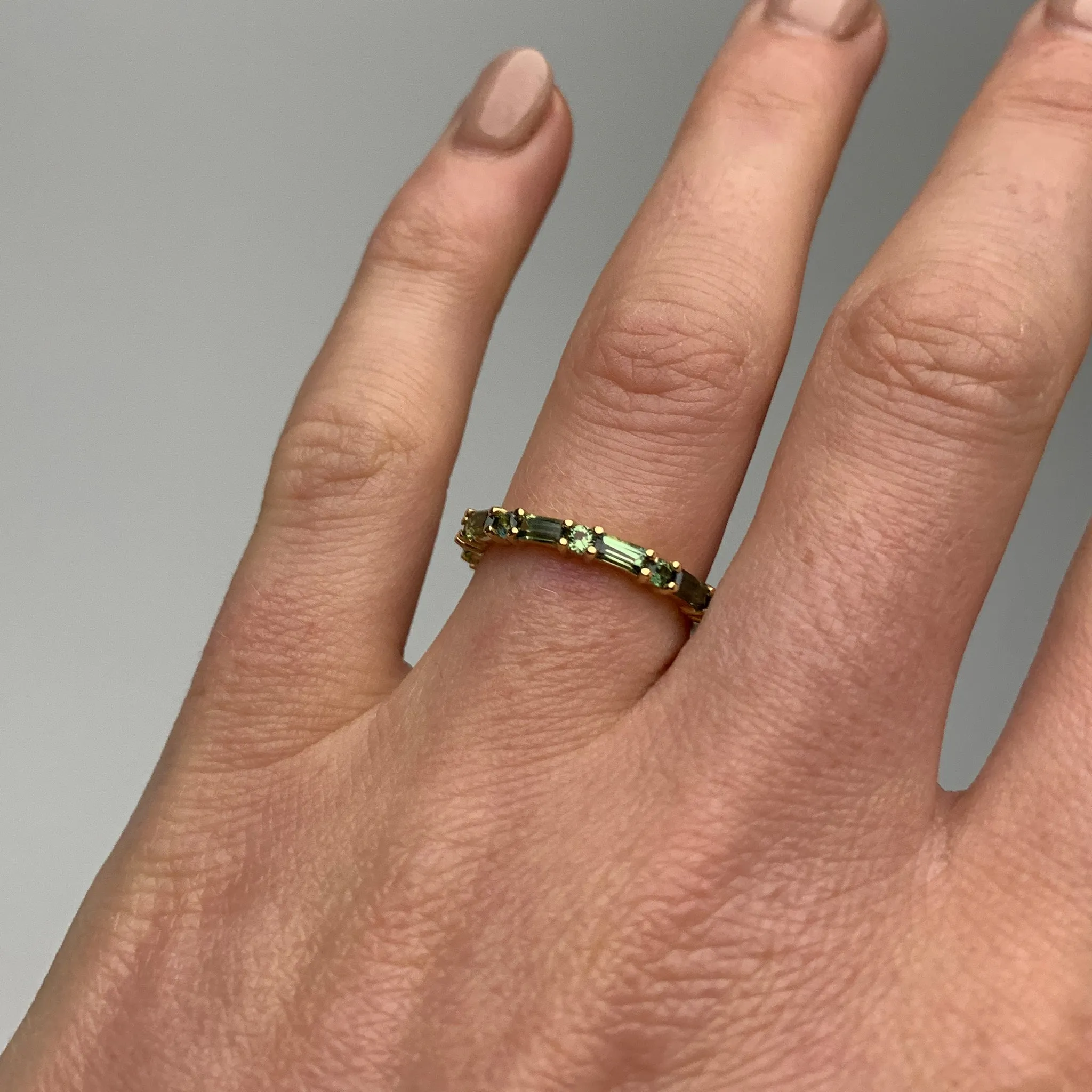 XO Parti Sapphire Ring Pieces of Eight