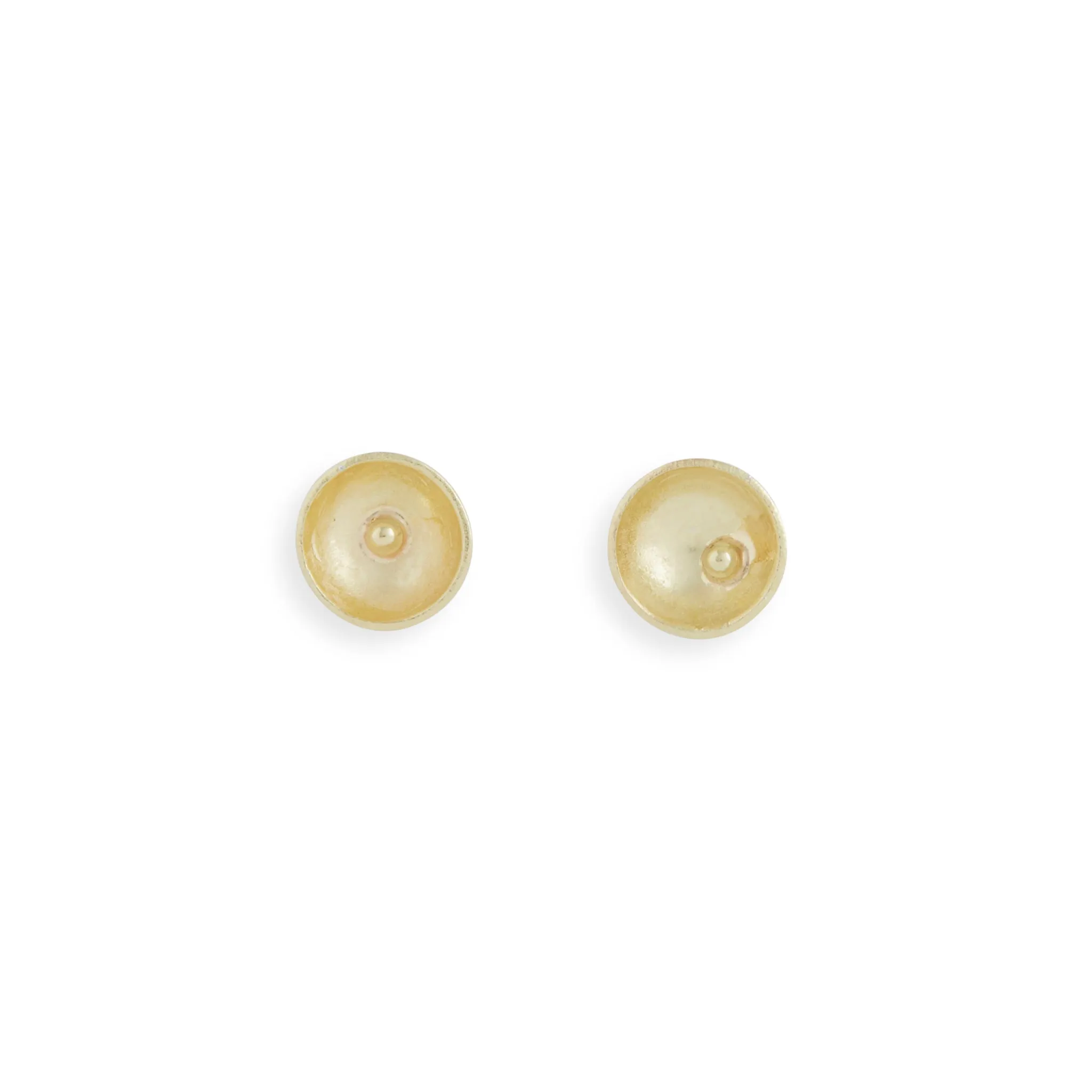 Yellow Gold Cup Earrings Pieces of Eight