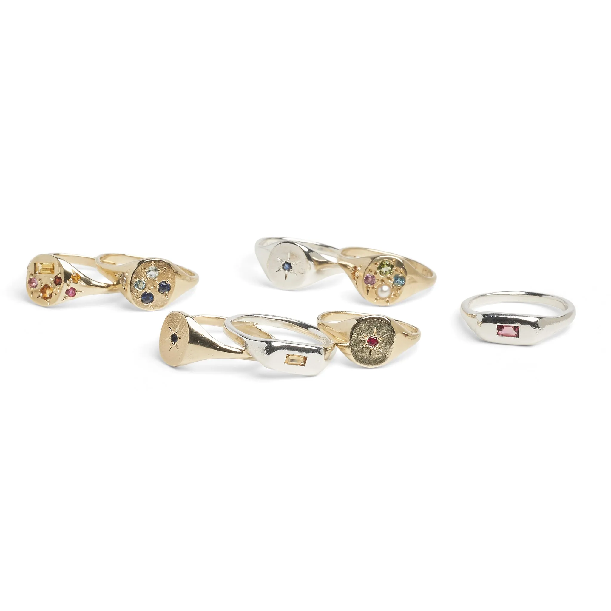 Yellow Pill Ring Pieces of Eight